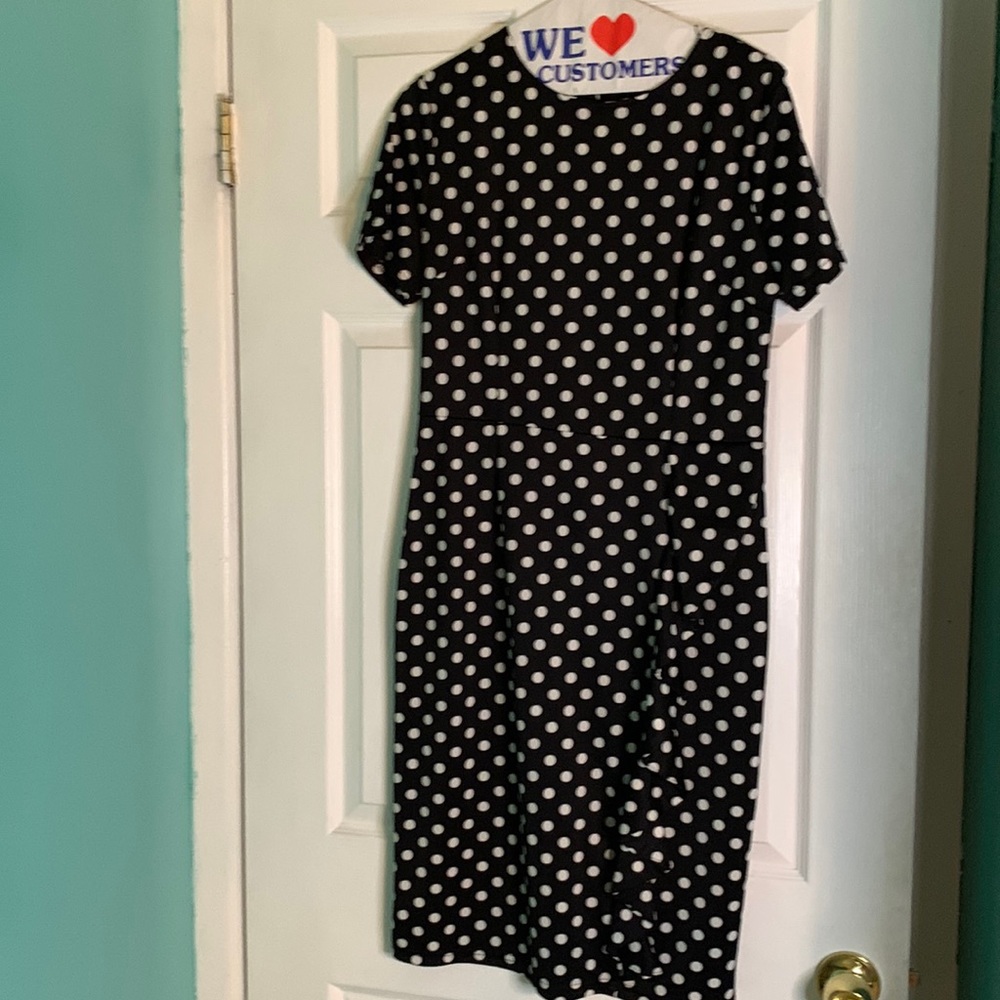 Oxiuli Fashion, black and white Polka dot, Large